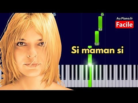 France Gall - Si maman si - Piano Tutorial FACILE Paroles