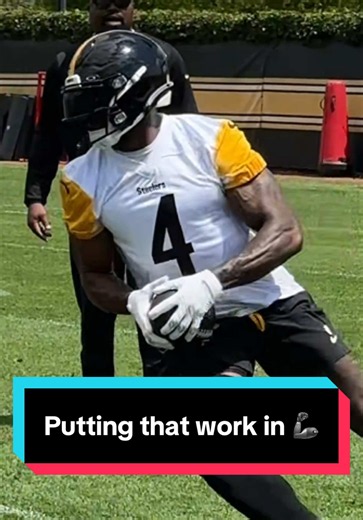Putting that work in 🦾 #steelers #nfl #offseason #practice | steelers