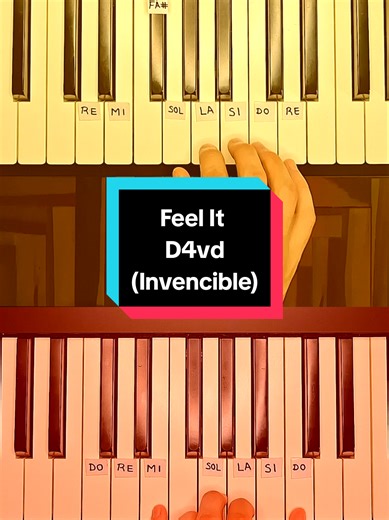 Feel It - D4vd: Piano Tutorial for Invencible Theme