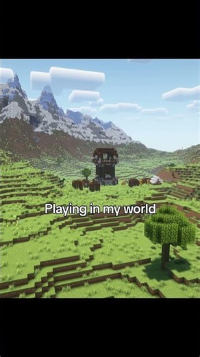 Render distance so ahh #minecraft #gaming #aternos