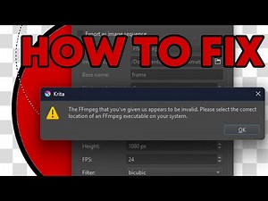 How To Download FFMPEG For Krita - Exporting Animations Tutorial