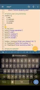 How to create switch case programe in python #python #pythonprogramming