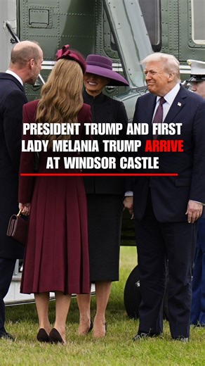 JUST IN: President Trump and first lady Melania Trump arrive at Windsor Castle for a historic second state visit to the United Kingdom. | Fox News