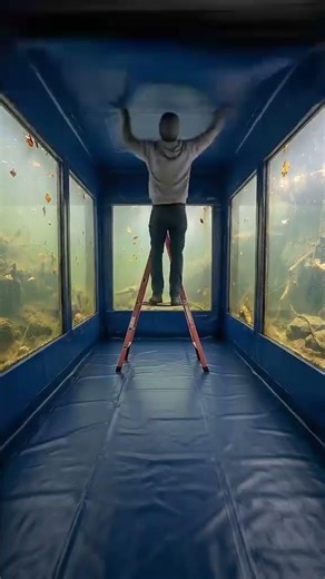 I Built a Secret Underwater Bunker! 😱Inside a Shipping Container I created a Hidden Underwater Room.