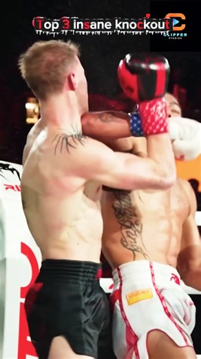 Top Three insane knockout #fypage #ufc #kickboxing #boxingfight