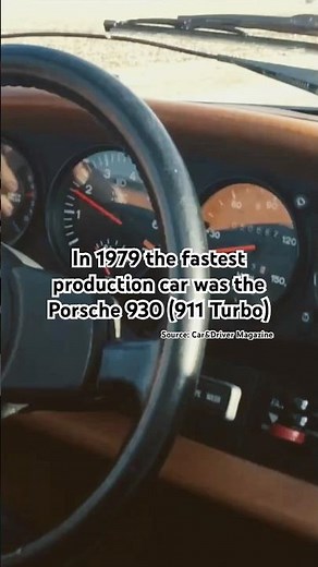 The fastest production car in 1979 was the #Porsche #930