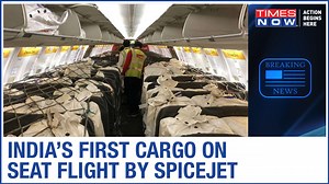 Watch: SpiceJet operates India’s first cargo-on-seat flight carrying 11 tons of vital supplies