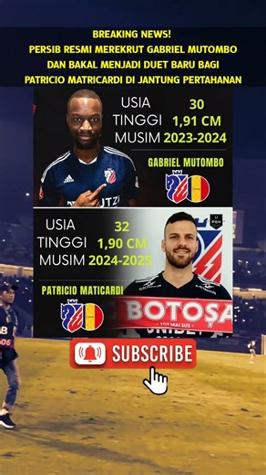 Duet Gabriel Mutombo & Patricio Matricardi #persib #bobotoh