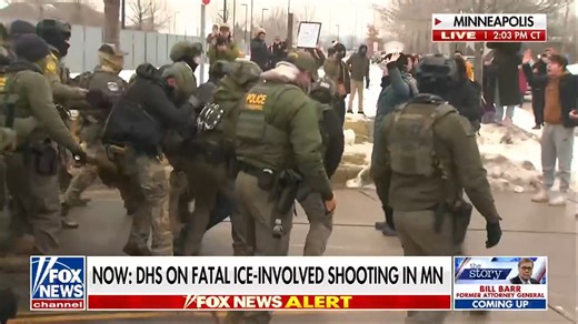 MOMENTS AGO: Law enforcement take someone to the ground during a protest in Minneapolis. | Fox News