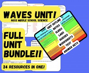 Waves Unit - Full Unit Bundle! - NGSS Middle School Science