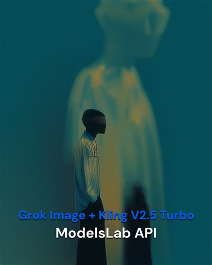 Why stop at image generation? With ModelsLab you can: 1️⃣ Create images using Grok Image API 2️⃣ Convert them into videos using Kling V2.5 Turbo This image-to-video pipeline enables automated content creation for apps, SaaS platforms, and creative tools. Explore the models: Grok Image: https://modelslab.com/models/modelslab/grok-imagine-image-t2i Kling V2.5 Turbo: https://modelslab.com/models/modelslab/Kling-V2-5-Turbo-i2v #ModelsLab #ImageToVideo #AIPipeline #GenerativeAI #ContentAutomation | M