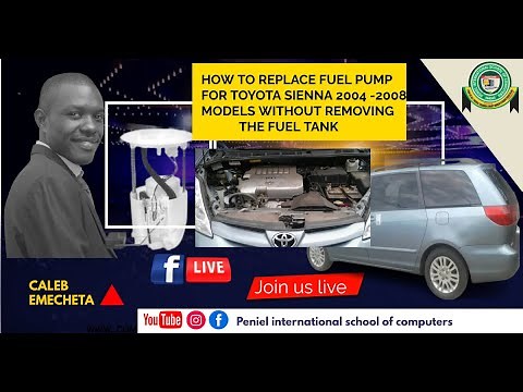 HOW TO REPLACE FUEL PUMP FOR TOYOTA SIENNA 2004 - 2008 MODELS WITHOUT REMOVING THE FUEL TANK