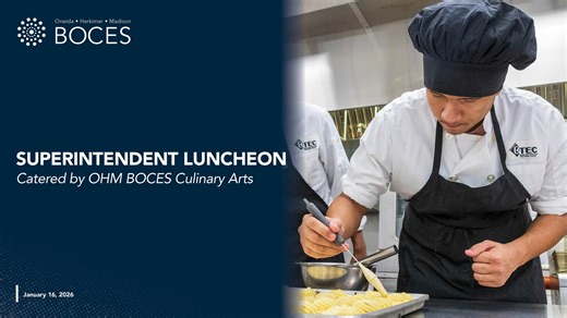 A Five-Star Service from our Culinary Arts Students! 🍽️✨ Our Culinary Arts students showcased their incredible skills on January 15 by hosting local school superintendents for a special lunch! The students did it all -- from cooking a delicious meal of tomato bisque and braised beef to providing professional table service for their guests. This real-world experience preparing banquets for organizations is exactly what prepares our students for future careers in top-tier restaurants and catering