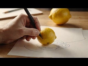 How to DRAW an American Lemon in 5 Easy Steps! | Creative Sketches |