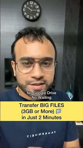 Transfer BIG FILES (3GB or More) in Just 2 MinutesNo Google Drive No Waiting. #shorts #videos