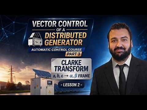 Clarke Transform a,b,c to 𝛼,𝛽 Frame - Lesson 2