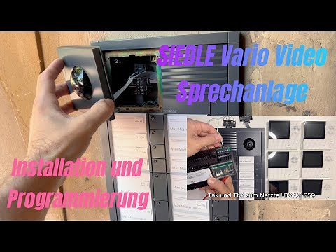 SIEDLE Vario Video Sprechanlage Installation und Programmierung Einfach Erklärt
