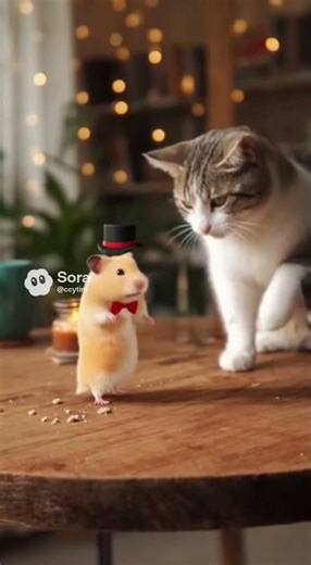 Cat and Hamster’s Christmas Dance Party #cat #hamster #christmas #funny #dancer #pets #video