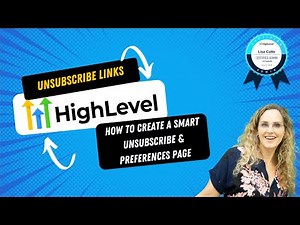How to Create a Smart Unsubscribe & Preferences Page in HighLevel