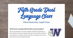 Fifth Grade Dual Language Class