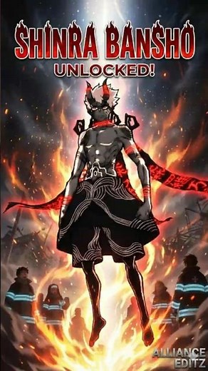 SHINRA BECOMES GOD – Shinrabanshoman Transformation #anime #fireforce #shorts