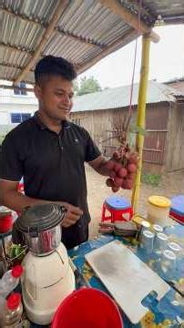 Amazing Lychee Juice Making Process – So Refreshing and Easy! 🍇🥤#viral #shorts