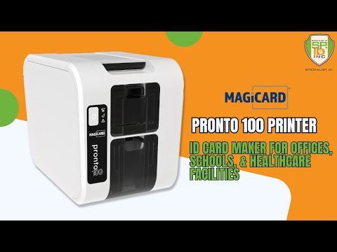 Magicard Pronto 100 Compact ID Card Printer: ID Badge Maker for Schools & Events | Specialist ID