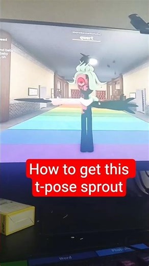 how to be t-pose sprout in roblox dandys world#roblox #glitch #dandysworld