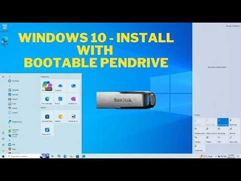 Windows 10 Kaise Install Kare Bootable USB Se? 🖥️ | Complete Installation Guide (Hindi)