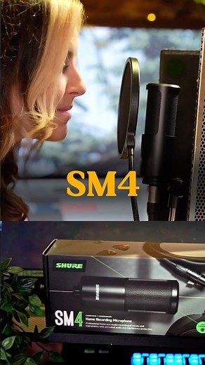 The new ‪@shure‬ SM4 Microphone 🎤 🎶 #shorts #shure #SM4 #songwriter #musicproduction