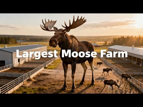 Inside the World’s Largest Moose Farm | Modern Mass Harvesting Process