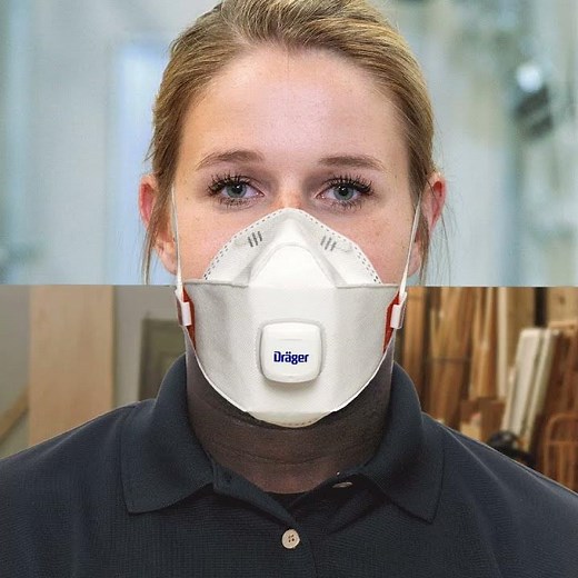 A mask fit to every face - Dräger X-plore 1950 N95 Trifold Respirator/Mask trifold N95