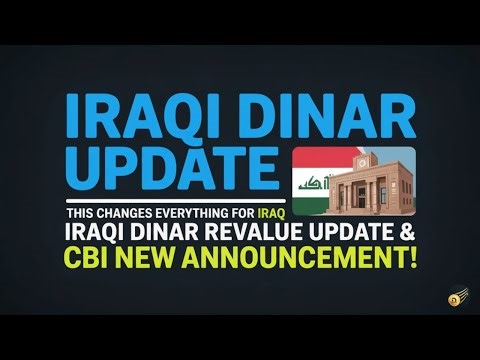IRAQI DINAR UPDATE: CBI's New Announcement Signals a Massive Financial Turning Point! 🚀🇮🇶
