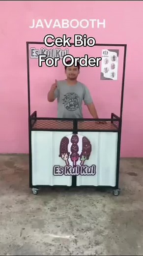 Booth Portable Es Kul Kul model Container dapat di lipat#ideusaha #ideusaha #eskulkul #boothportable #Boothportabel#gerobak #gerobaklipat obaklipat
