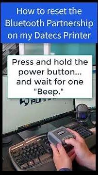 Reset the Bluetooth Pairing on my Datecs Printer