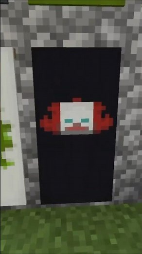 Clown Banner Tutorial - Easy Minecraft Design #minecraft #creative #shorts