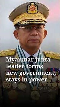 Myanmar junta forms new government ahead of elections | Radio Free Asia (RFA)