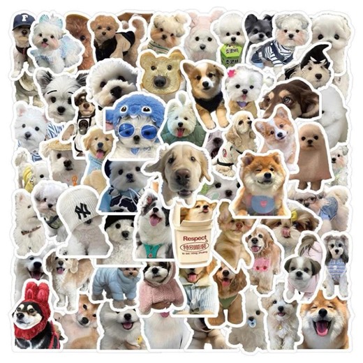 20-50 Dog Meme Stickers Faces Cute Dog - Etsy