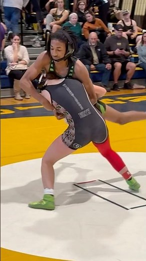 Girl Pinning High School Boy Wrestling- Madison Birth Wrestling