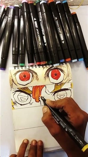 Zenitsu's Soulful Eyes | Anime Eye Art | Demon Slayer Fan Art #shorts