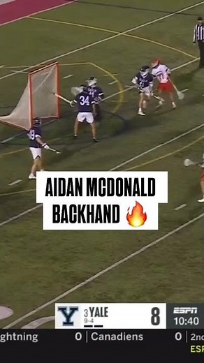 PRINCETON BACKHAND FINISH 👀 #lacrosse