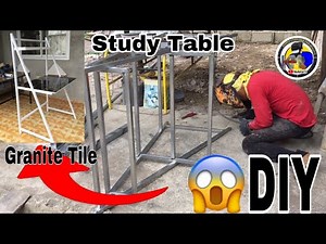 DIY | How to make computer table using granite tile 120x60