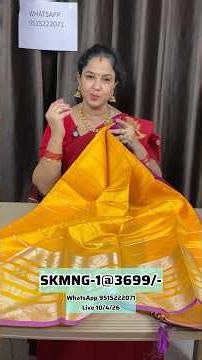 Pure Mangalagiri Handloom Pattu Sarees @3699/- | Premium Collection | Free Shipping ‪@SreeNavaMedia‬