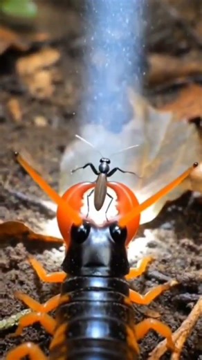 Tiger Centipede ayes views Underground World 😱 | Real Micro Camera POV#shortsvideo #shorts