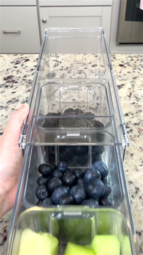 These stackable fridge drawers are perfect for meal prepping & kitchen organization ✨ | Planted in the Kitchen