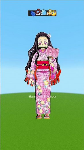 Demon Slayers Shine in Minecraft Pixel Art | Tanjiro, Shinobu, Mitsuri & Nezuko