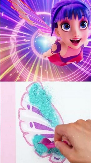 Faisons Briller Les Ailes De Musa Avec Du Sable Magique! ✨🎨 #shorts | Winx Club