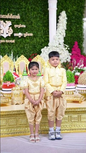 Elegant Khmer Traditional Outfit for the Bride 💐👑 #CambodianWedding #KhmerCulture
