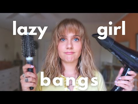learning how to style my bangs | 4 easy hairstyles