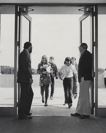 60 years later and students are still walking through these doors 💙🫎 uma.edu/60years #UMA60years #PastAndPresent | University of Maine at Augusta